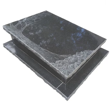 India black kézi gravírozott gránit urnasírkő